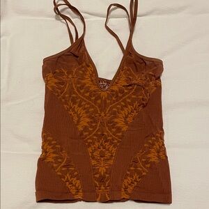 FP Movement by Free People Brown and Orange Camisole